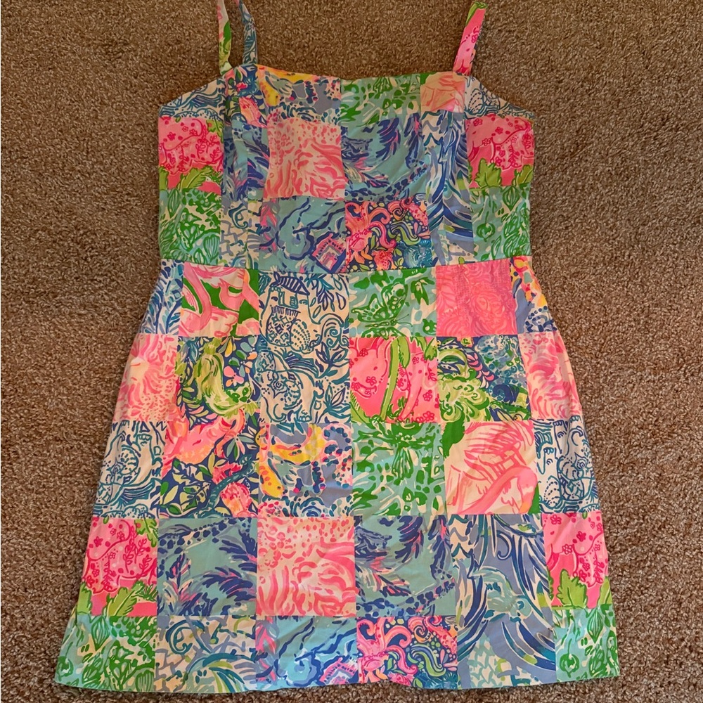 Lilly Pulitzer Vibrant Patchwork Romper